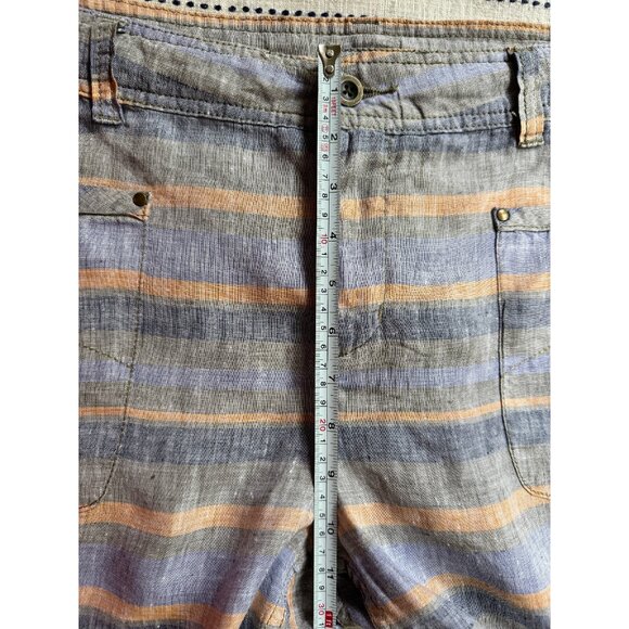 Toad‎ & Co Women's Far Flung Linen Shorts Sz 14 Casual Walking Everyday Summer - Picture 15 of 16